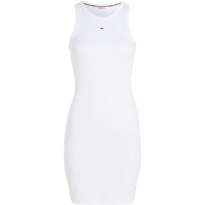 Tommy Hilfiger Femmes, Robe, Tjw Essential Rib Tank Robe bodycon pour femme, Blanc, (XS) - Publicité Tommy Hilfiger Femmes, Robe, Tjw Essential Rib Tank Robe bodycon pour femme, Blanc, (XS) - Publicité