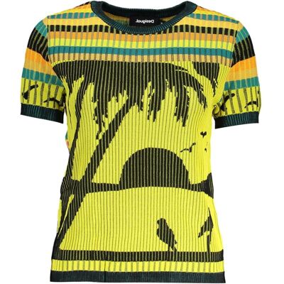 Desigual, Femmes, T-shirt, Giallo Viscosa Women's Sweater, Jaune, (XL) - Publicité Desigual, Femmes, T-shirt, Giallo Viscosa Women's Sweater, Jaune, (XL) - Publicité