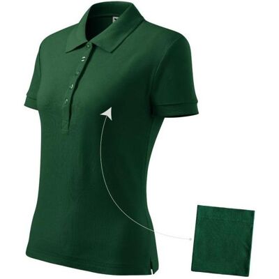 Malfini, Femmes, T-shirt, Women's Cotton Polo Shirt (Dark Green), Vert, (XS) - Publicité Malfini, Femmes, T-shirt, Women's Cotton Polo Shirt (Dark Green), Vert, (XS) - Publicité