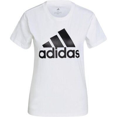 Adidas, Femmes, T-shirt de sport, Tee Loungewear Essentials Logo pour femme (L), Blanc, Noir, L - Publicité Adidas, Femmes, T-shirt de sport, Tee Loungewear Essentials Logo pour femme (L), Blanc, Noir, L - Publicité