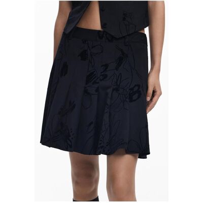 Desigual, Femmes, Jupe, Jupe Courte Noire Femme, Noir, (S) - Publicité Desigual, Femmes, Jupe, Jupe Courte Noire Femme, Noir, (S) - Publicité