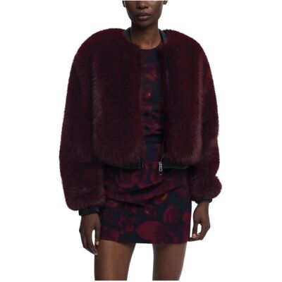 Desigual, Femmes, Vestes d'hiver, Veste en polyester Bordeaux IT42 / M, Rouge, (M) - Publicité Desigual, Femmes, Vestes d'hiver, Veste en polyester Bordeaux IT42 / M, Rouge, (M) - Publicité