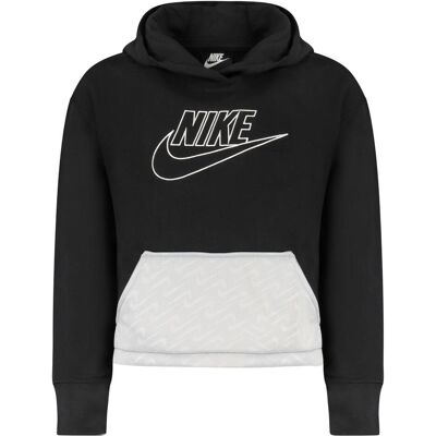 Nike, Garçons, Pull-over, Sweat à Capuche Zippé Noir Enfant, Noir, (128) - Publicité Nike, Garçons, Pull-over, Sweat à Capuche Zippé Noir Enfant, Noir, (128) - Publicité