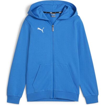 Puma, Garçons, Pull-over, teamGOAL Casuals Veste à capuche Jr, Bleu, (128) - Publicité Puma, Garçons, Pull-over, teamGOAL Casuals Veste à capuche Jr, Bleu, (128) - Publicité