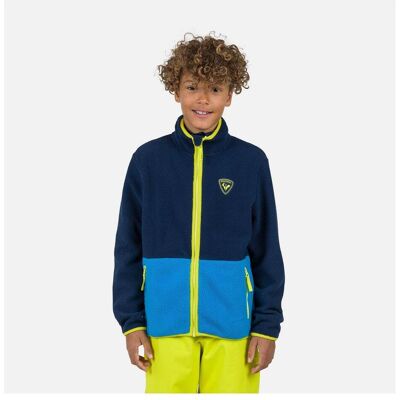 Rossignol, Unisexe, Pull-over, Jr Alltrack Fleece-Sweatshirt, Bleu, Jaune, (158) - Publicité Rossignol, Unisexe, Pull-over, Jr Alltrack Fleece-Sweatshirt, Bleu, Jaune, (158) - Publicité