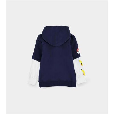 Pokémon, Garçons, Pull-over, Core Boys - Sweat à capuche à manches doubles, Bleu, (104, 98) - Publicité Pokémon, Garçons, Pull-over, Core Boys - Sweat à capuche à manches doubles, Bleu, (104, 98) - Publicité