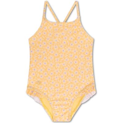 Swim Essentials - Motif Fleuri - Jaune - Maillot de bain - Publicité Swim Essentials - Motif Fleuri - Jaune - Maillot de bain - Publicité