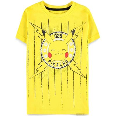 Pokémon, Garçons, T-shirt, Funny Pika Boys T-shirt à manches courtes, Jaune, (146, 152) - Publicité Pokémon, Garçons, T-shirt, Funny Pika Boys T-shirt à manches courtes, Jaune, (146, 152) - Publicité