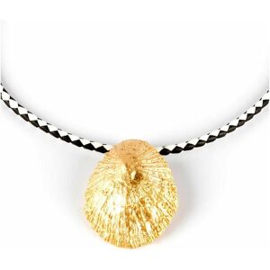 Shabama, Collier, Women's Calobra Luxe Brass Flash Plated Gold Leather Necklace 38cm, (Cuir, Laiton) - Publicité Shabama, Collier, Women's Calobra Luxe Brass Flash Plated Gold Leather Necklace 38cm, (Cuir, Laiton) - Publicité