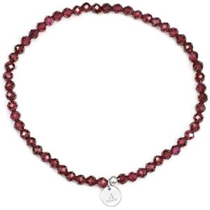 Agato, Bracelet, - Matching garnet bead bracelet POL-B11/17G, (Grenat) - Publicité Agato, Bracelet, - Matching garnet bead bracelet POL-B11/17G, (Grenat) - Publicité