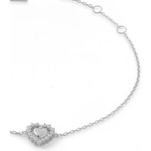 Guess, Bracelet, 10MM JARDIN HEART & CRYS BR bracelet, (18.50 cm, Argent, Argent massif, Argent Sterling) - Publicité Guess, Bracelet, 10MM JARDIN HEART & CRYS BR bracelet, (18.50 cm, Argent, Argent massif, Argent Sterling) - Publicité