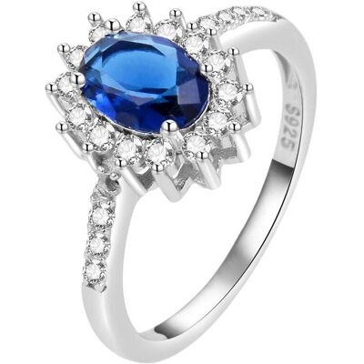 Beneto, Bague, Duchesse Kate AGG267's bague d'engagement en argent - Circuit : 56 mm, (56) - Publicité Beneto, Bague, Duchesse Kate AGG267's bague d'engagement en argent - Circuit : 56 mm, (56) - Publicité
