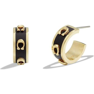 Coach, Boucles d'oreilles, - Fashion semicircular earrings for women 37448375GLD001 - Publicité Coach, Boucles d'oreilles, - Fashion semicircular earrings for women 37448375GLD001 - Publicité