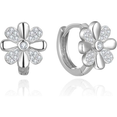Beneto, Boucles d'oreilles, Charmants boucles d'oreilles rondes avec zircons AGUP2621 - Publicité Beneto, Boucles d'oreilles, Charmants boucles d'oreilles rondes avec zircons AGUP2621 - Publicité
