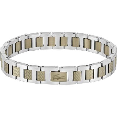 Lacoste, Bracelet, - Men's steel bracelet Metropole 2040419, (Acier) - Publicité Lacoste, Bracelet, - Men's steel bracelet Metropole 2040419, (Acier) - Publicité