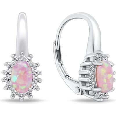 Brilio, Boucles d'oreilles, Silver - Belle boucle d'oreille en argent avec opales synthétiques EA933WP, (Pierres synthétiques) - Publicité Brilio, Boucles d'oreilles, Silver - Belle boucle d'oreille en argent avec opales synthétiques EA933WP, (Pierres synthétiques) - Publicité