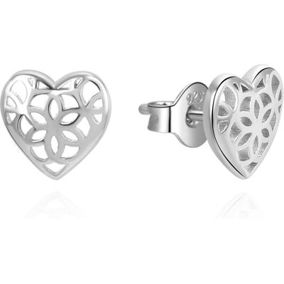 Beneto, Boucles d'oreilles, StÅ™Ãbrnà srdÃÄkovà náuÅ¡nice AGUP3348, (Argent) - Publicité Beneto, Boucles d'oreilles, StÅ™Ãbrnà srdÃÄkovà náuÅ¡nice AGUP3348, (Argent) - Publicité