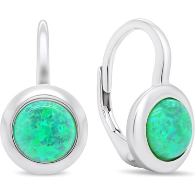 Brilio, Boucles d'oreilles, Silver - Boucles d'oreilles en argent fin avec opales synthétiques EA376WG, (Pierres synthétiques) - Publicité Brilio, Boucles d'oreilles, Silver - Boucles d'oreilles en argent fin avec opales synthétiques EA376WG, (Pierres synthétiques) - Publicité
