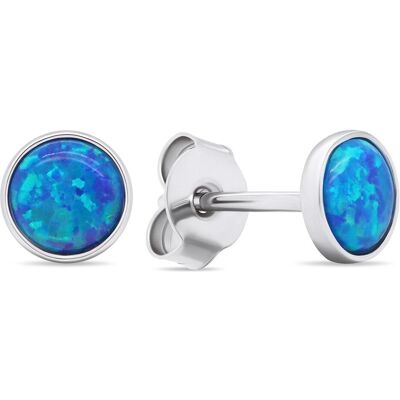 Brilio, Boucles d'oreilles, Silver - Boucles d'oreilles en argent avec opales synthétiques bleues EA579WB - Publicité Brilio, Boucles d'oreilles, Silver - Boucles d'oreilles en argent avec opales synthétiques bleues EA579WB - Publicité
