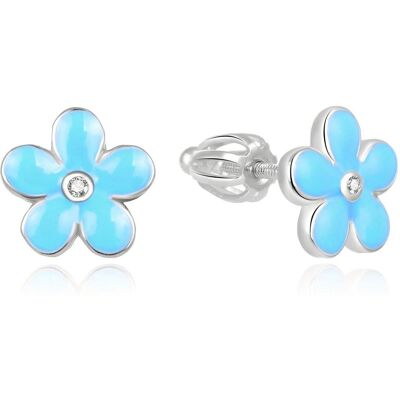Beneto, Boucles d'oreilles, Boucles d'oreilles fleur d'argent AGUP1833S (L), (Argent 925) - Publicité Beneto, Boucles d'oreilles, Boucles d'oreilles fleur d'argent AGUP1833S (L), (Argent 925) - Publicité