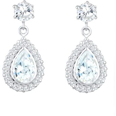 Elli, Boucles d'oreilles, Womens earrings earrings drop glamour elegant sparkling cubic zirconia stones silver 925, (Argent sterling 925, Zircone) - Publicité Elli, Boucles d'oreilles, Womens earrings earrings drop glamour elegant sparkling cubic zirconia stones silver 925, (Argent sterling 925, Zircone) - Publicité