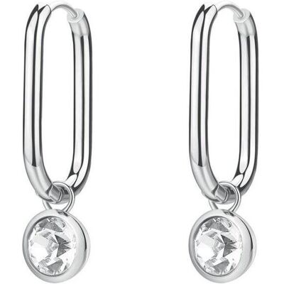 Brosway, Boucles d'oreilles, - Oval steel earrings 2in1 with crystal Symphonia BYM193, (Acier) - Publicité Brosway, Boucles d'oreilles, - Oval steel earrings 2in1 with crystal Symphonia BYM193, (Acier) - Publicité