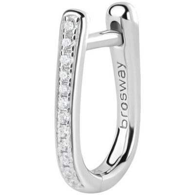 Brosway, Boucles d'oreilles, Boucles d'oreilles simples avec zircons Fancy Infinite White FIW10 - Publicité Brosway, Boucles d'oreilles, Boucles d'oreilles simples avec zircons Fancy Infinite White FIW10 - Publicité