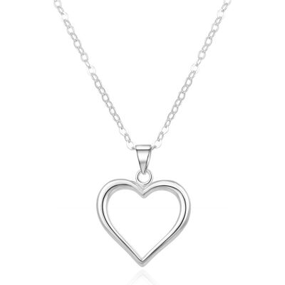 Beneto, Collier, Romantic silver necklace AGS1013 / 47 (chain. pendentif) (L), (Argent, 47 cm) - Publicité Beneto, Collier, Romantic silver necklace AGS1013 / 47 (chain. pendentif) (L), (Argent, 47 cm) - Publicité