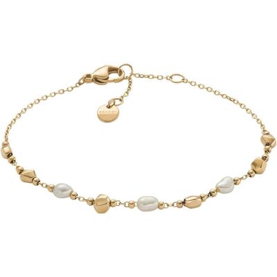 Skagen, Bracelet, Agnethe Pearl Armband, (16.50 cm, Acier inoxydable, Perles d'eau douce) - Publicité Skagen, Bracelet, Agnethe Pearl Armband, (16.50 cm, Acier inoxydable, Perles d'eau douce) - Publicité