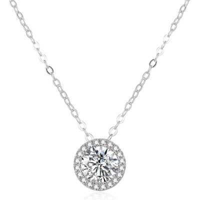 Beneto, Collier, Collier de luxe en argent avec zircons AGS868 / 47, (Argent) - Publicité Beneto, Collier, Collier de luxe en argent avec zircons AGS868 / 47, (Argent) - Publicité