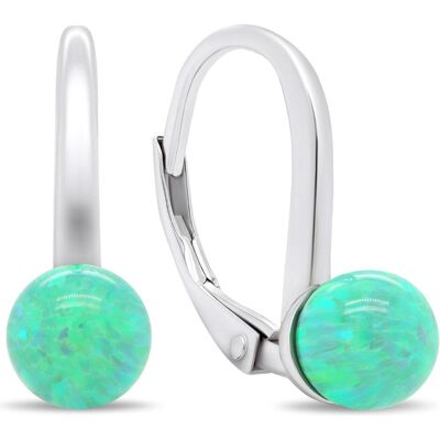 Brilio, Boucles d'oreilles, Silver - Charmantes boucles d'oreilles en argent avec opales synthétiques EA387WG, (Pierres synthétiques) - Publicité Brilio, Boucles d'oreilles, Silver - Charmantes boucles d'oreilles en argent avec opales synthétiques EA387WG, (Pierres synthétiques) - Publicité