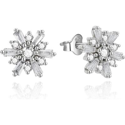Beneto, Boucles d'oreilles, Boucles d'oreilles design en argent avec zircons AGUP2726 (L), (Argent) - Publicité Beneto, Boucles d'oreilles, Boucles d'oreilles design en argent avec zircons AGUP2726 (L), (Argent) - Publicité