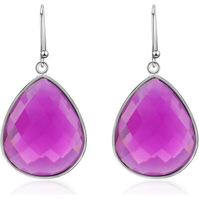 Ailoria, Boucles d'oreilles, Rose, (Argent) - Publicité Ailoria, Boucles d'oreilles, Rose, (Argent) - Publicité