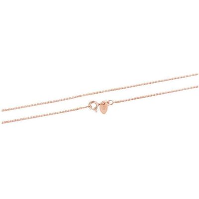 Beneto, Collier, Chaîne en argent plaqué or Anker AGS1286-ROSEGOLD - Longueur : 55 cm (L), (Argent) - Publicité Beneto, Collier, Chaîne en argent plaqué or Anker AGS1286-ROSEGOLD - Longueur : 55 cm (L), (Argent) - Publicité