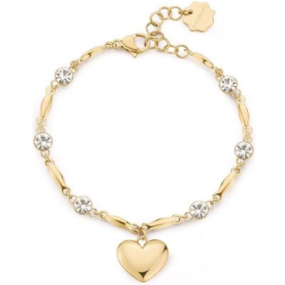 Brosway, Bracelet, Beautiful Gold Plated Bracelet Heart And Chakra Crystals - Publicité Brosway, Bracelet, Beautiful Gold Plated Bracelet Heart And Chakra Crystals - Publicité