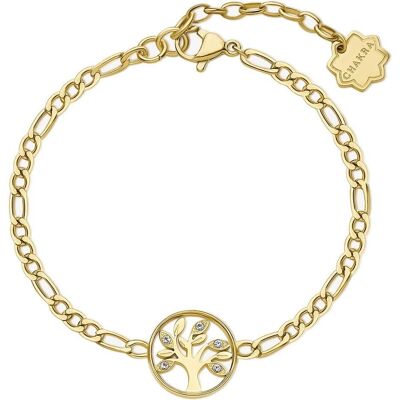 Brosway, Bracelet, Bracelet plaqué or Arbre de vie Chakra BHKB144, (Acier) - Publicité Brosway, Bracelet, Bracelet plaqué or Arbre de vie Chakra BHKB144, (Acier) - Publicité