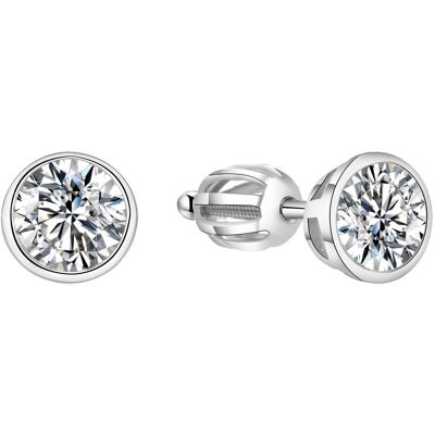 Beneto, Boucles d'oreilles, Boucles d'oreilles en argent avec zircon scintillant AGUP1714S (L), (Argent) - Publicité Beneto, Boucles d'oreilles, Boucles d'oreilles en argent avec zircon scintillant AGUP1714S (L), (Argent) - Publicité