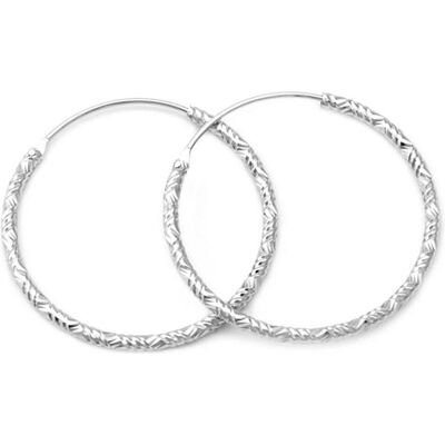 Beneto, Boucles d'oreilles, Boucles d'oreilles de luxe rondes en argent AGUC644 - Diamètre : 1.4 centimetres (L) - Publicité Beneto, Boucles d'oreilles, Boucles d'oreilles de luxe rondes en argent AGUC644 - Diamètre : 1.4 centimetres (L) - Publicité
