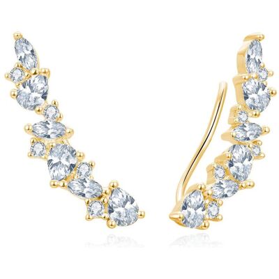 Beneto, Boucles d'oreilles, NNNDHerné podénié nNNICE s Äirí½mi zirkony AGUP3299W-GOLD - Publicité Beneto, Boucles d'oreilles, NNNDHerné podénié nNNICE s Äirí½mi zirkony AGUP3299W-GOLD - Publicité
