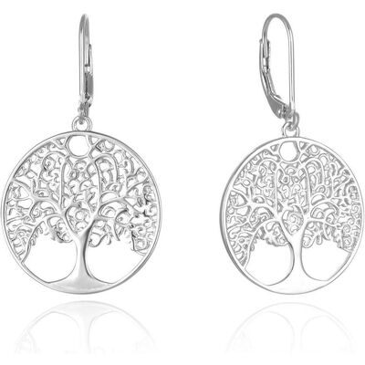 Beneto, Boucles d'oreilles, Boucles d'oreilles en argent Arbre de vie AGUC2708, (Argent) - Publicité Beneto, Boucles d'oreilles, Boucles d'oreilles en argent Arbre de vie AGUC2708, (Argent) - Publicité