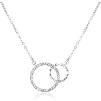 Beneto, Collier, Joli collier en argent avec anneaux AGS1157 / 47 (L), (Argent, 47 cm) - Publicité Beneto, Collier, Joli collier en argent avec anneaux AGS1157 / 47 (L), (Argent, 47 cm) - Publicité