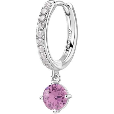 Brosway, Boucles d'oreilles, Fancy Vibrant Pink Circle Single Earring FVP83 - Publicité Brosway, Boucles d'oreilles, Fancy Vibrant Pink Circle Single Earring FVP83 - Publicité