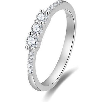 Beneto, Bague, Bague d'engagement scintillante avec zircons AGG464 - Circuit : 58 mm (L), (58) - Publicité Beneto, Bague, Bague d'engagement scintillante avec zircons AGG464 - Circuit : 58 mm (L), (58) - Publicité