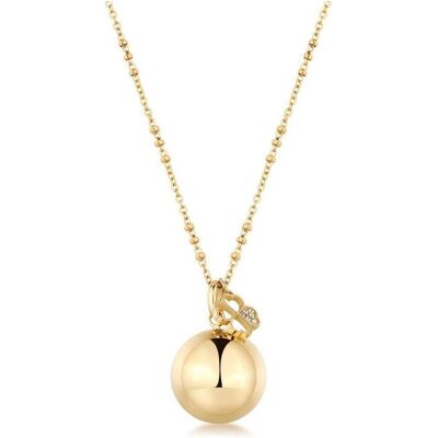 Brosway, Collier, Long Gold-Plated Necklace With Bell Four-Leaf Clover Chakra Bhkn155 - Publicité Brosway, Collier, Long Gold-Plated Necklace With Bell Four-Leaf Clover Chakra Bhkn155 - Publicité