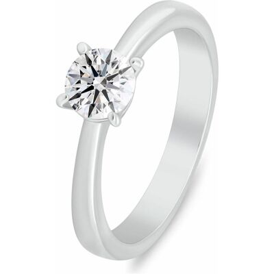 Brilio, Bague, Silver - Silver engagement ring with cubic zirconia RI157W - Circuit: 54 mm, (54, Argent 925) - Publicité Brilio, Bague, Silver - Silver engagement ring with cubic zirconia RI157W - Circuit: 54 mm, (54, Argent 925) - Publicité