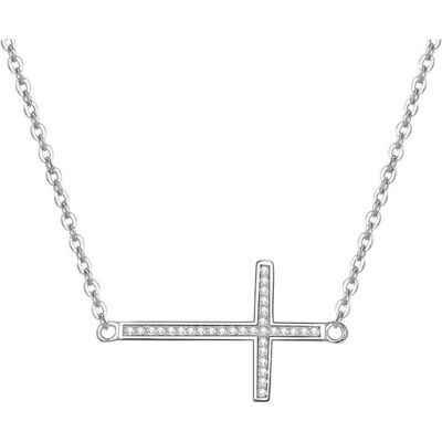 Beneto, Collier, Collier en argent avec une croix AGS196 / 47 (L), (Argent) - Publicité Beneto, Collier, Collier en argent avec une croix AGS196 / 47 (L), (Argent) - Publicité