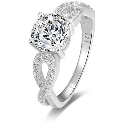 Beneto, Bague, Silver glittering ring AGG204 - Circuit : 56 mm (L), (56, Argent 925) - Publicité Beneto, Bague, Silver glittering ring AGG204 - Circuit : 56 mm (L), (56, Argent 925) - Publicité