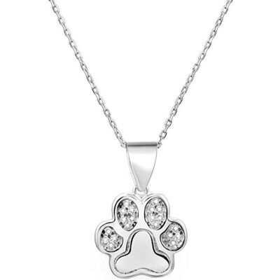 Beneto, Collier, Collier en argent avec patte AGS527 / 47 (chaîne. pendentif), (Argent) - Publicité Beneto, Collier, Collier en argent avec patte AGS527 / 47 (chaîne. pendentif), (Argent) - Publicité
