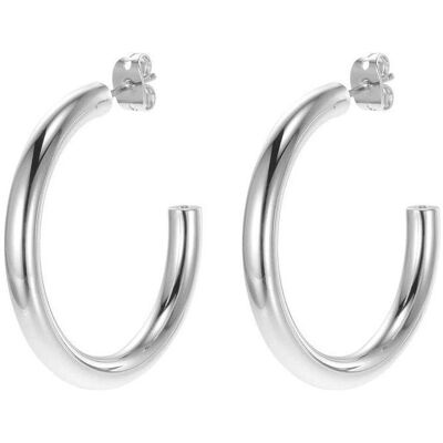 Michael Kors, Boucles d'oreilles, Piccole Creole Sottili Platino, (Acier inoxydable) - Publicité Michael Kors, Boucles d'oreilles, Piccole Creole Sottili Platino, (Acier inoxydable) - Publicité