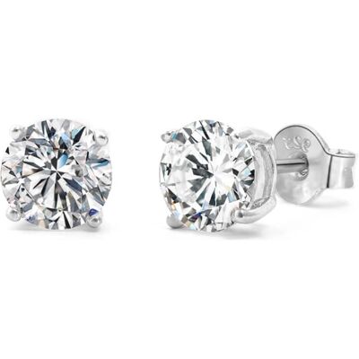 Beneto, Boucles d'oreilles, Boucles d'oreilles avec zircon AGUP - Diamètre : 0.4 cm (L) - Publicité Beneto, Boucles d'oreilles, Boucles d'oreilles avec zircon AGUP - Diamètre : 0.4 cm (L) - Publicité